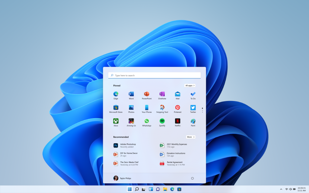 Swapping over to Windows 11